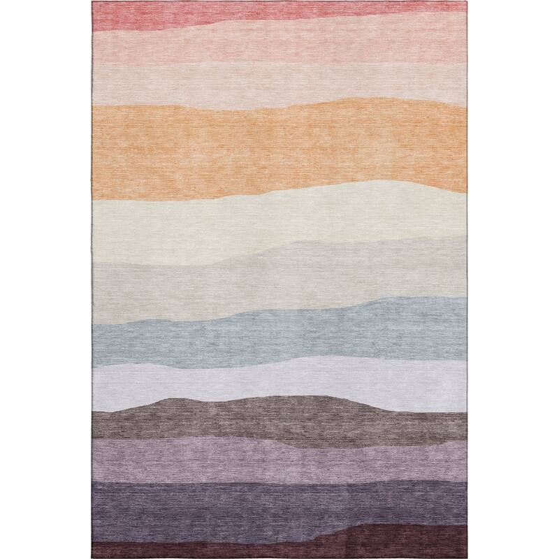 Premium Washable Super Soft Ombre Stripe Mayfield Rug