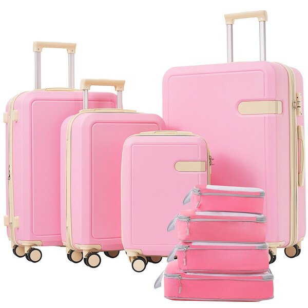 Luggage Sets 4 Piece Expandable Suitcase Set, Hardside Carry on