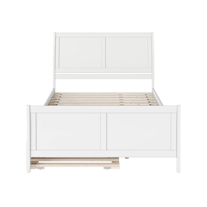 Portland Solid Wood Platform Bed with Matching Footboard and Trundle