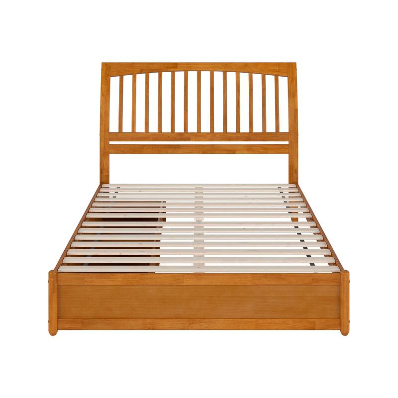 Roslyn Platform Bed with Panel Footboard and Storage Drawers