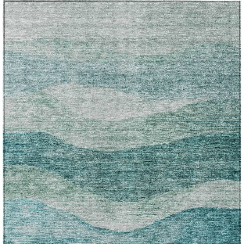 HomeRoots Abstract Transitional Rectangle Outdoor Rug