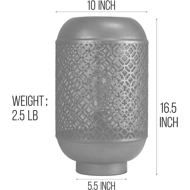 16.5" Brass Lantern Night Light Accent Lamp Table Lamp