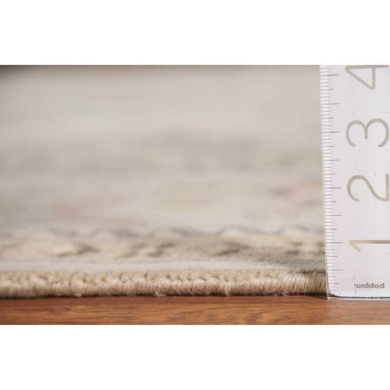 Oushak Living Room Area Rug Handmade Wool Carpet - 8'1"x 10'0"