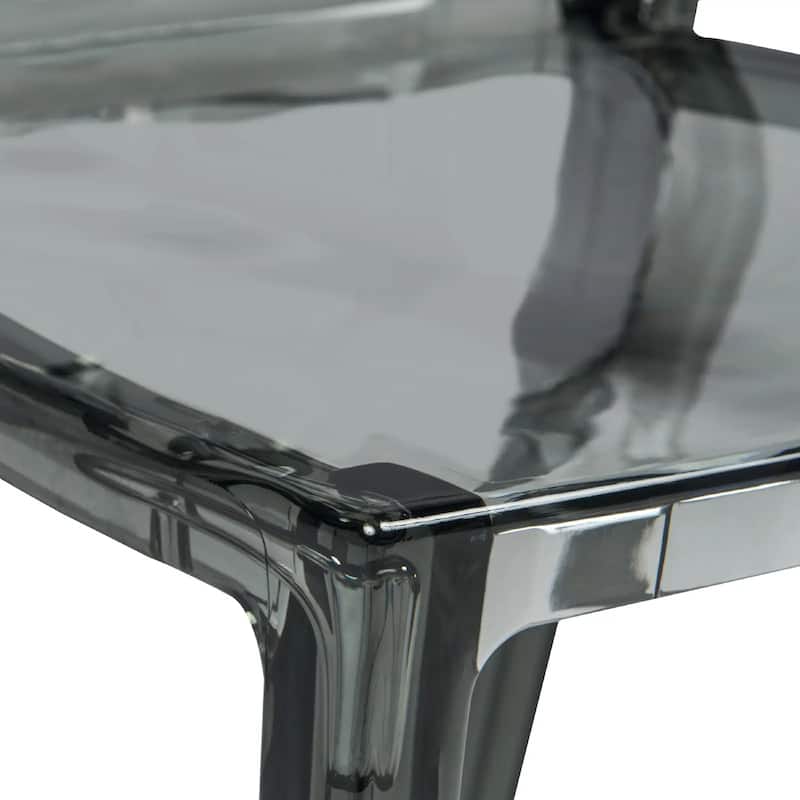 Dynamic Modern Transparent Honeycomb Cut Out Lucite Stackable Dining Chair for Home Dining Rooms Patio Commercial Event Seating