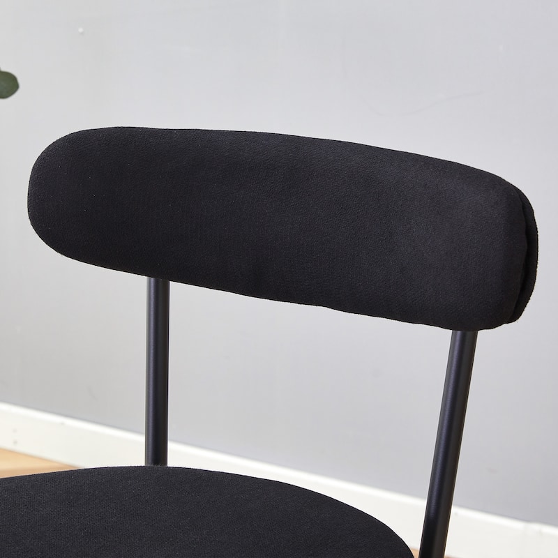 Two Sets Of Rrgonomic High Leg Bar Chairs,Technology Fabric Cushions,The Total Height Is 35.5 Inches
