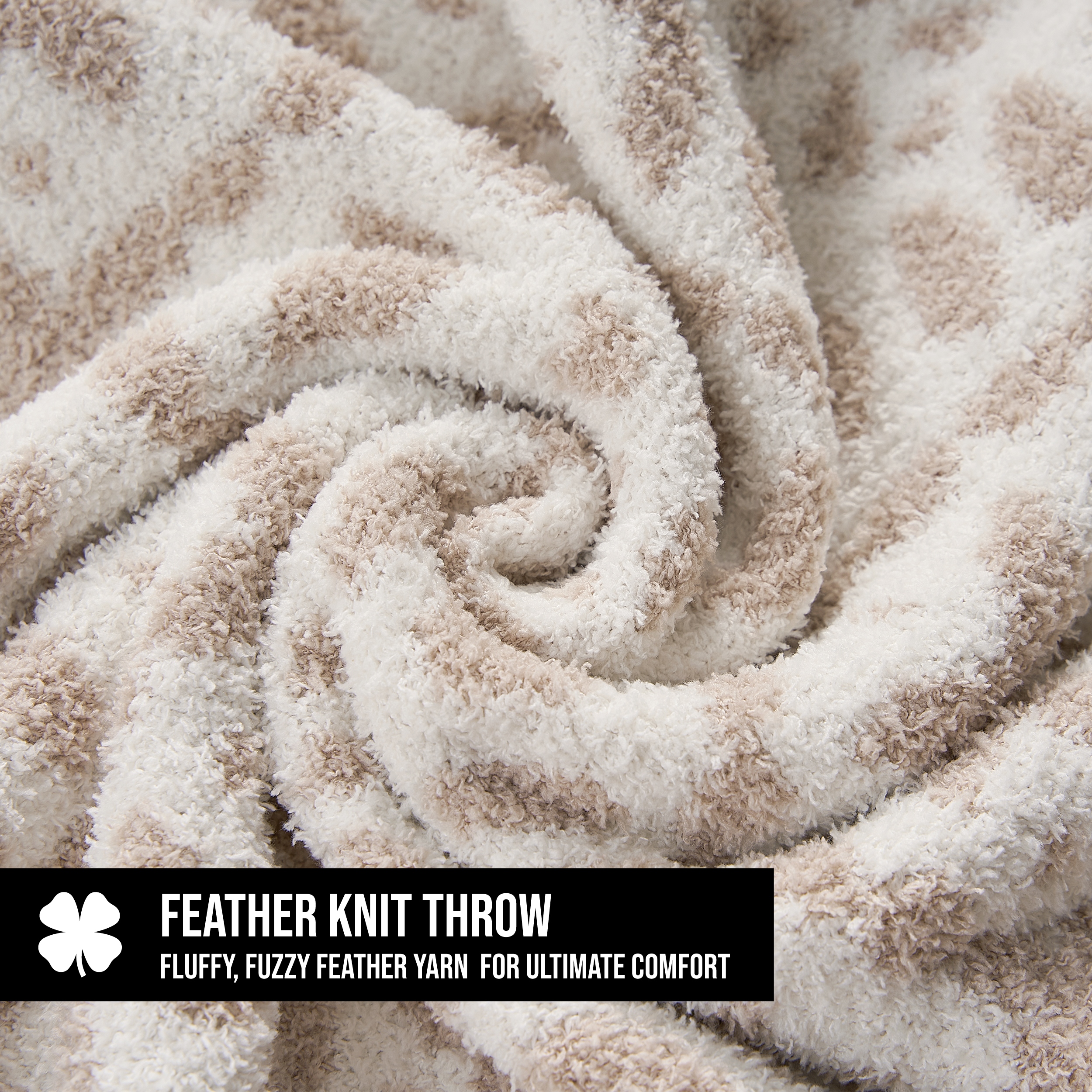 Lucky Brand Cook Cutter Throws Feather Yarn 50