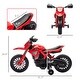preview thumbnail 3 of 25, Qaba Kids Motorcycle, 6V Battery Powered Dirt Bike with Training Wheels, Horn & Start Sound, Electric Motorbike, Green