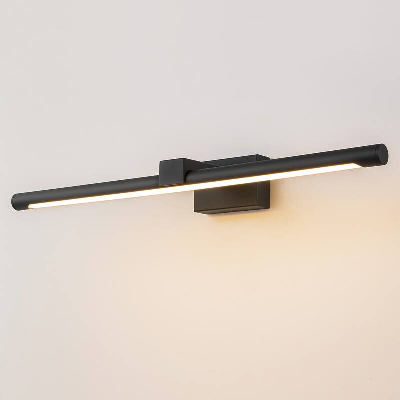 23.6 in. Modern Linear Integrated LED Dimmable Bathroom Vanity Light Black/Gold Vanity Lights for Mirror