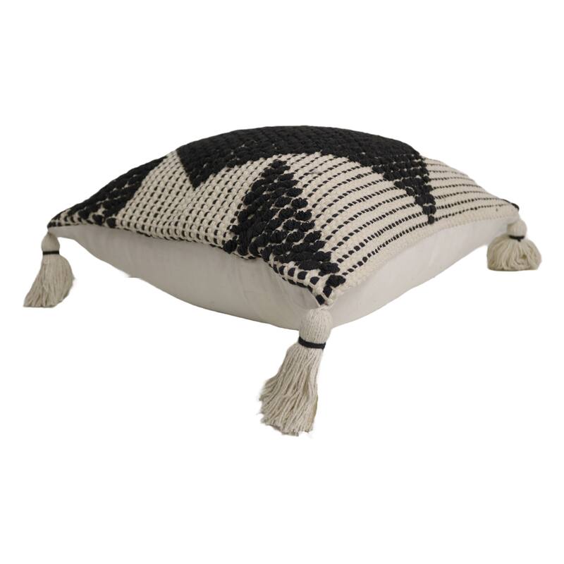 Home&Manor Tropea Wool & Cotton Designer Throw Pillow