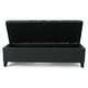 preview thumbnail 16 of 19, Christopher Knight Home Contemporary Storage Ottoman with Button Tufting in Fabric, 51 Inches