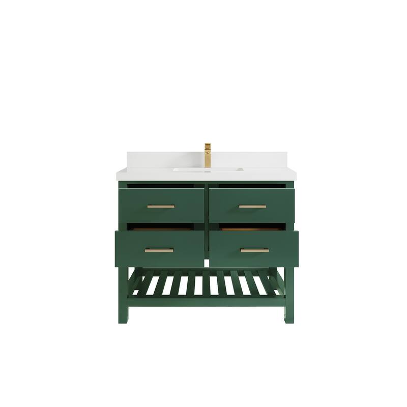 Willow Collections 42 in. W x 22 in. D Parker Single Sink Bathroom Vanity with Countertop