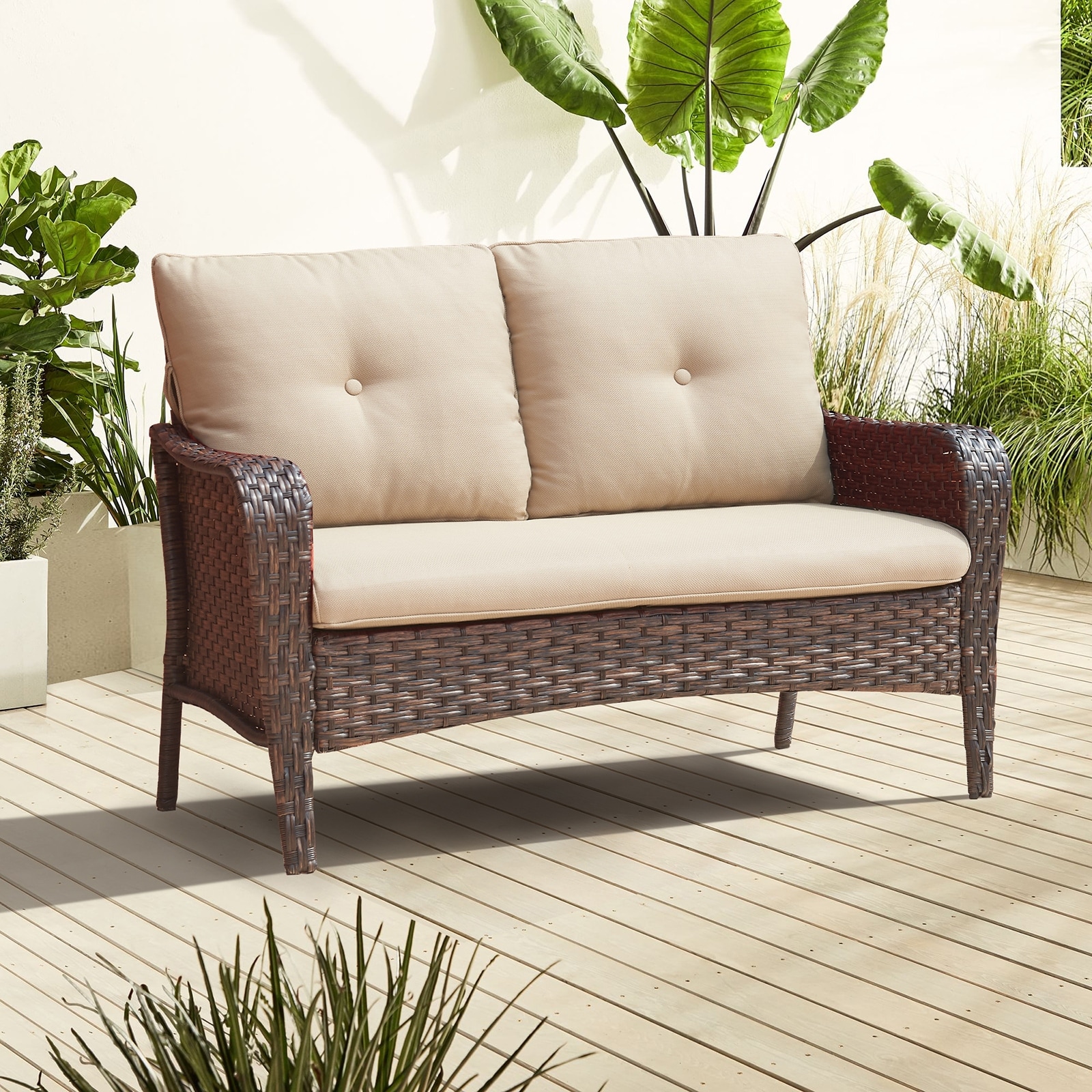 2 seater outdoor couch discount