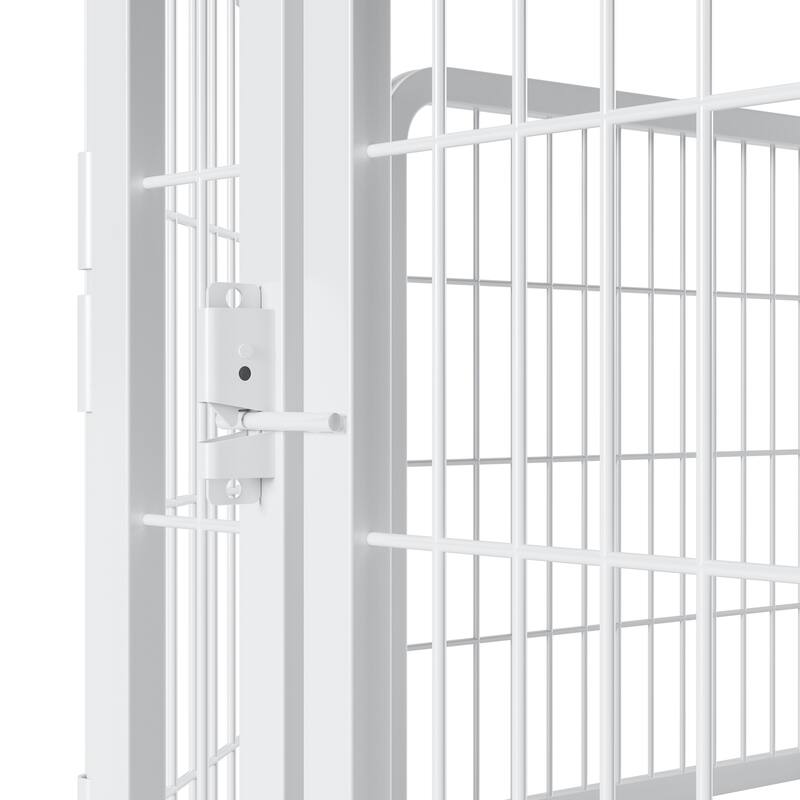 Dog Playpen 8 Panels 24" Height Heavy Duty Dog Fence Puppy Pen for Large Medium Small Dogs Foldable Pet Exercise Pen