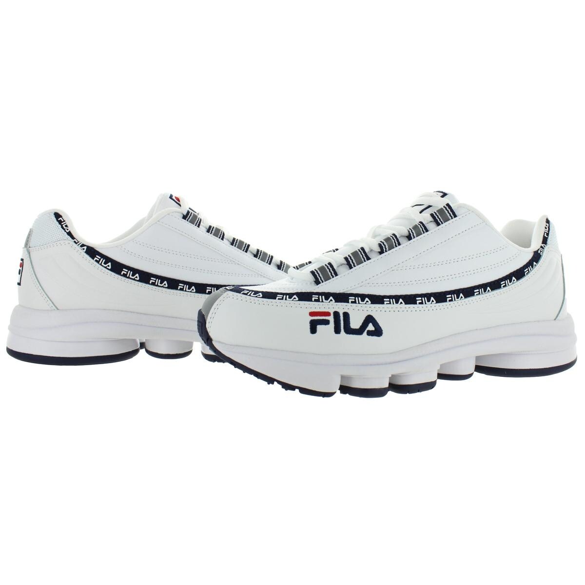 fila black trainers mens