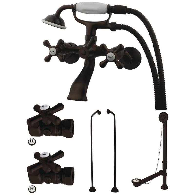 Kingston Brass Vintage Wall Mounted Clawfoot Tub Filler � Includes - Oil Rubbed Bronze