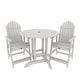 preview thumbnail 60 of 62, Highwood Commercial 3-Piece Adirondack 36" Bistro Counter Height Dining Set White