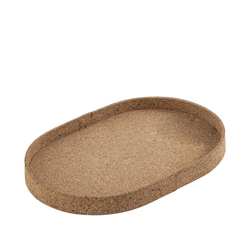 Oval Cork Tray Lg