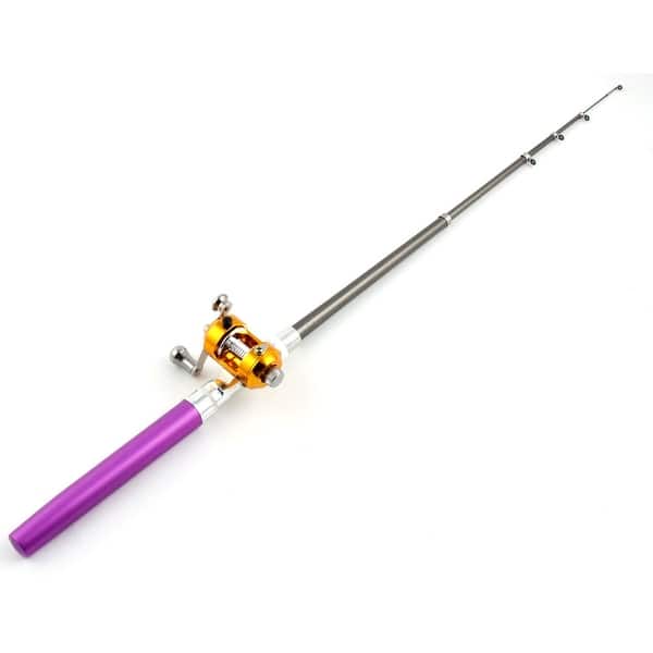 Outdoor Aluminum Alloy Portable Pen Shape Telescopic Fishing Rod w