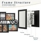 preview thumbnail 3 of 5, Family Collage Picture Frame with 7 Openings for Three 4x6 and Four 5x7 Photos (Black)