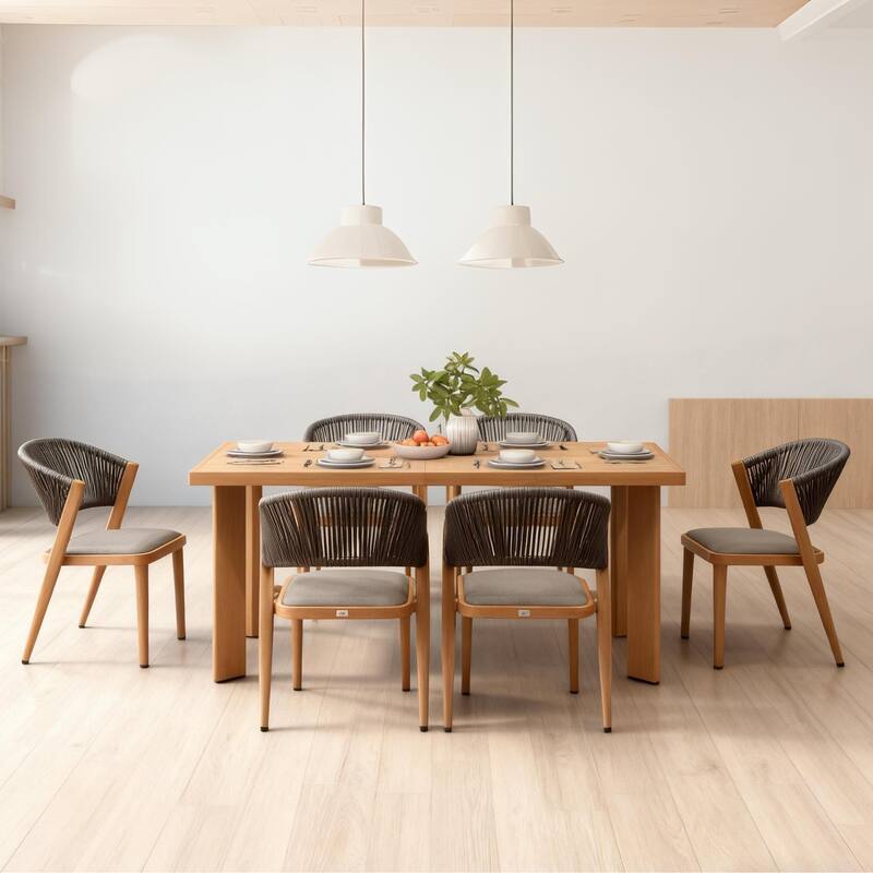 PURPLE LEAF furniture Dining Set for living room and dinning room modern style casual sets - 6-Piece