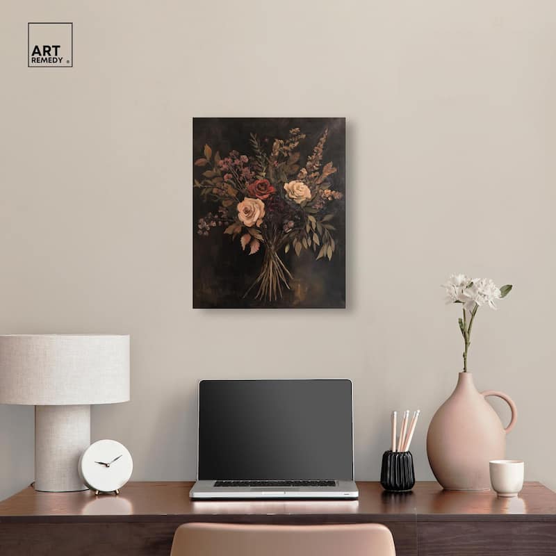 Rustic Roses Canvas by Art Remedy, Gallery Wrapped