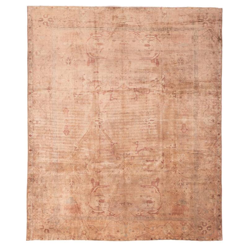 ECARPETGALLERY Hand-knotted Vibrance Brown Wool Rug - 11'0 x 12'10