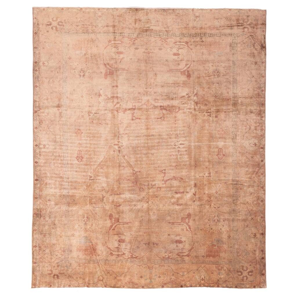 ECARPETGALLERY Hand-knotted Vibrance Brown Wool Rug - 11'0 x 12'10
