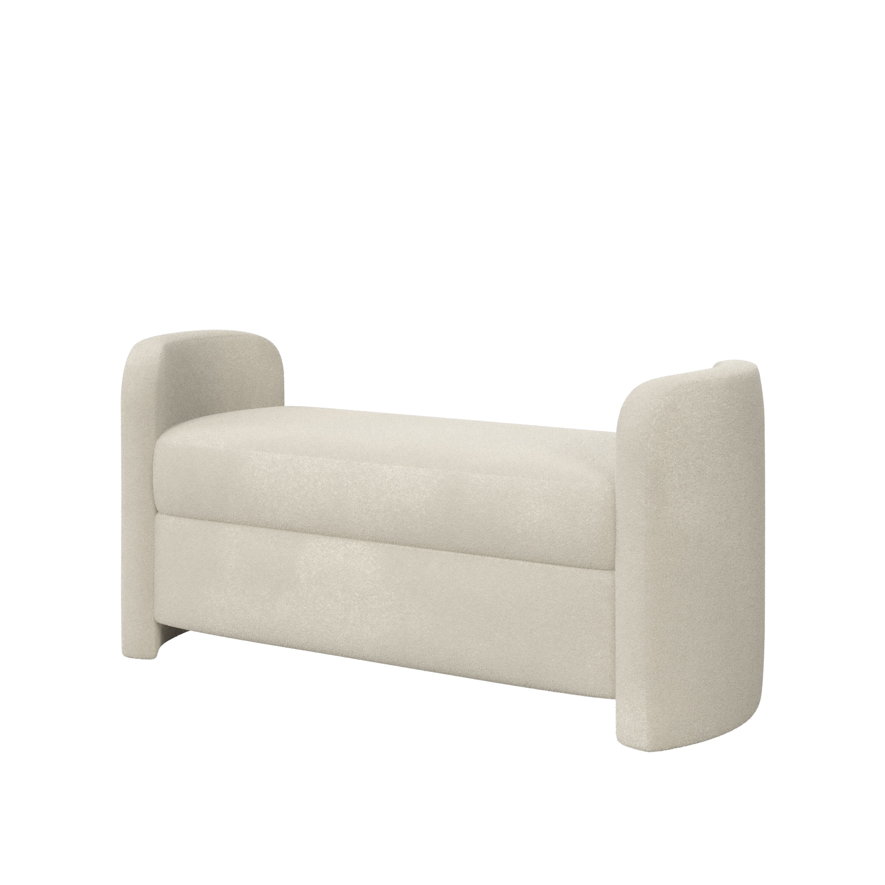 Leven Upholstered Bench with Arms