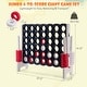 preview thumbnail 3 of 8, Gymax Giant 4 in A Row Jumbo 4-to-Score Game Set Kids Adults w/ 42