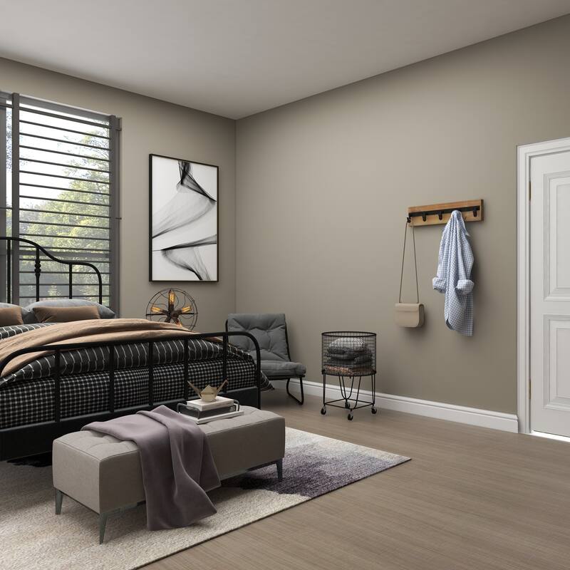 Gold Wooden 6 Hangers Wall Hook - 24 x 4 x 6