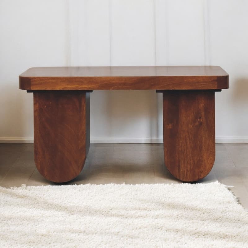 Artisan Furniture Solid Wood Chunky Chestnut Coffee Table