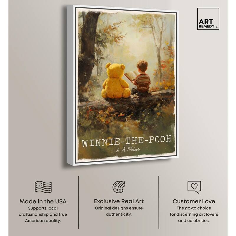 Classic Winnie the Pooh Canvas by Art Remedy
