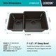preview thumbnail 3 of 6, 32 Inch Lexicon Platinum Quartz Composite Drop-in Undermount Galaxy Mocha - 19" W x 32" L x 9.75" H
