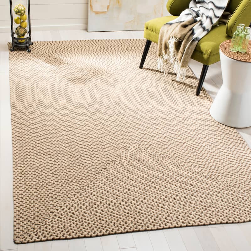 SAFAVIEH Handmade Braided Bellina Country Cotton Rug - 3' x 5' - Beige/Brown