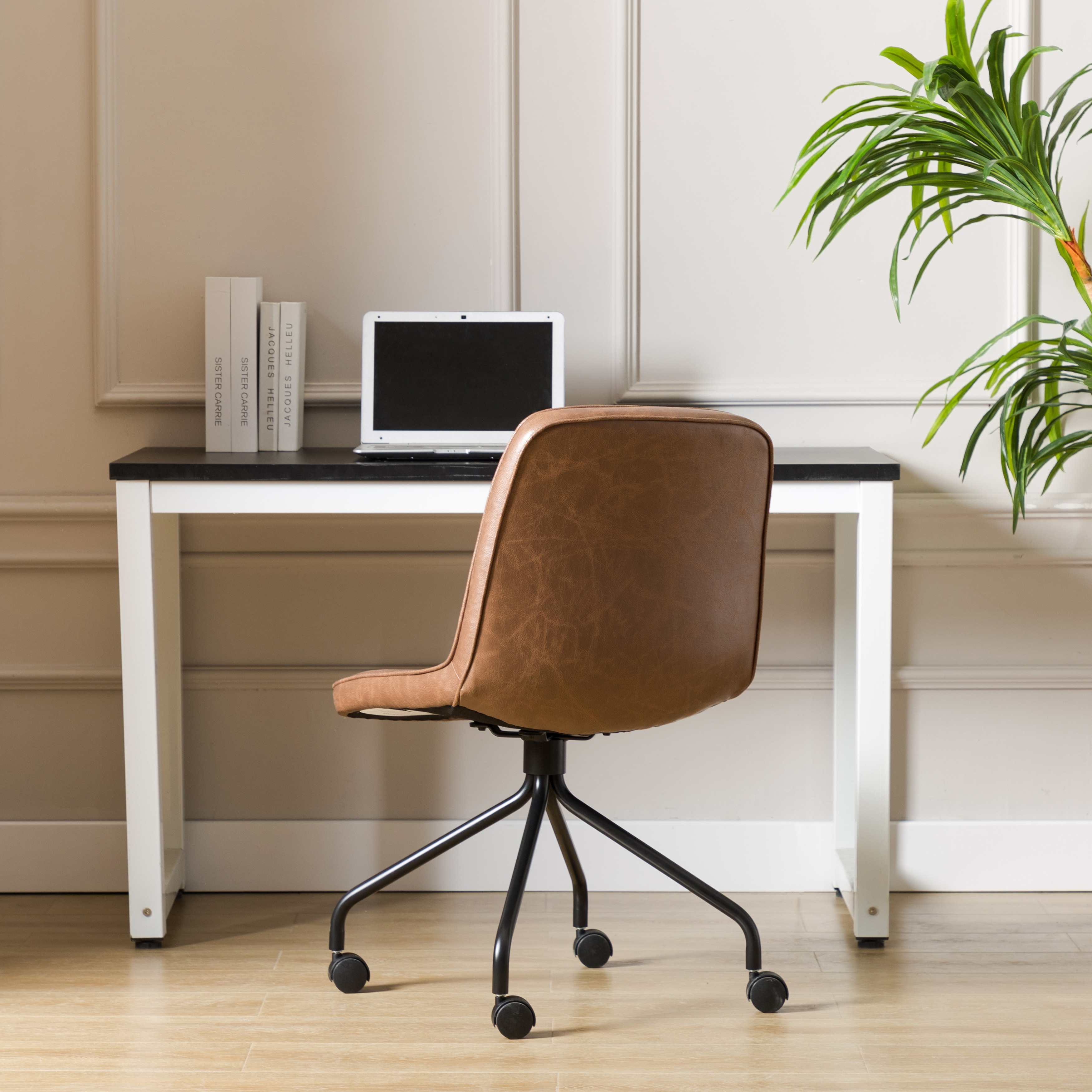 WOVENBYRD Modern Armless Rolling Home Office Chair On Sale Bed