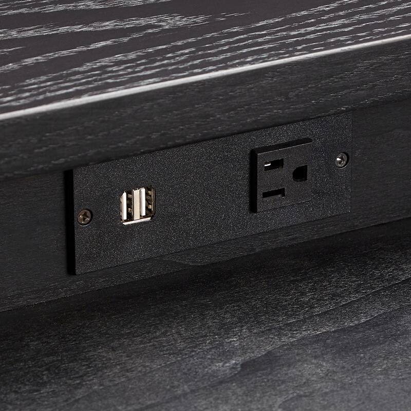 Frazer 2-Drawer Desk with Power Outlet by iNSPIRE Q Classic