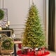 preview thumbnail 1 of 57, Glitzhome 7.5ft/9ft/11ft Pre-Lit Green Full Fir Artificial Christmas Tree with 1800/2450/3200 LEDs Simple Setup