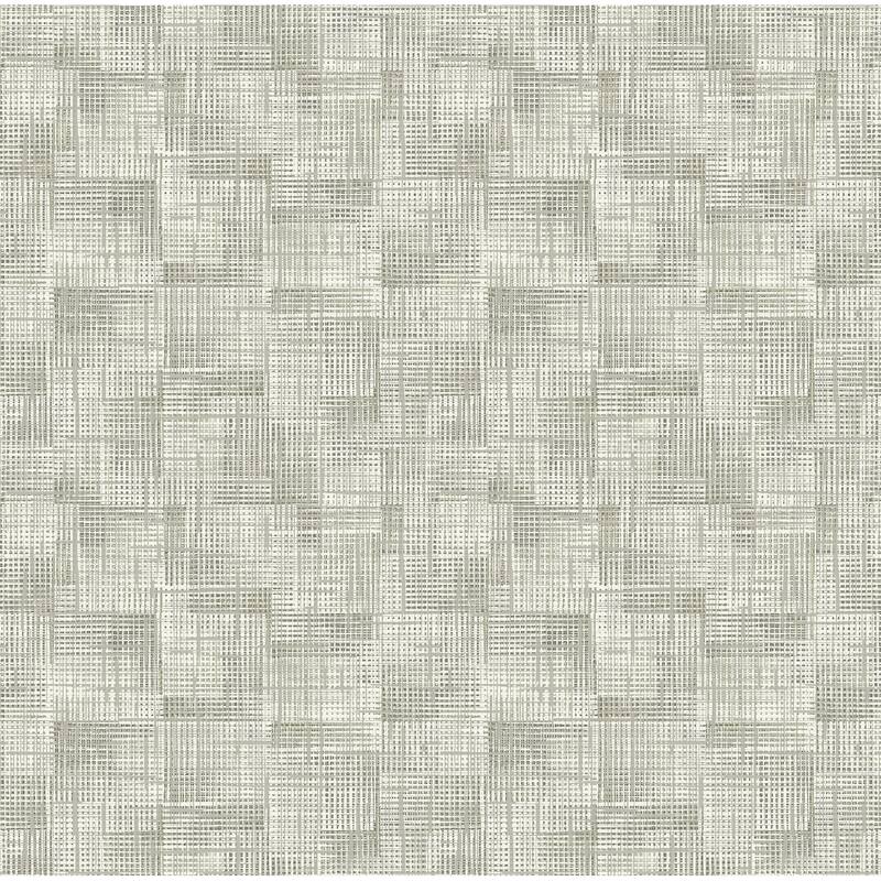 A-Street Prints Ting Taupe Lattice Wallpaper