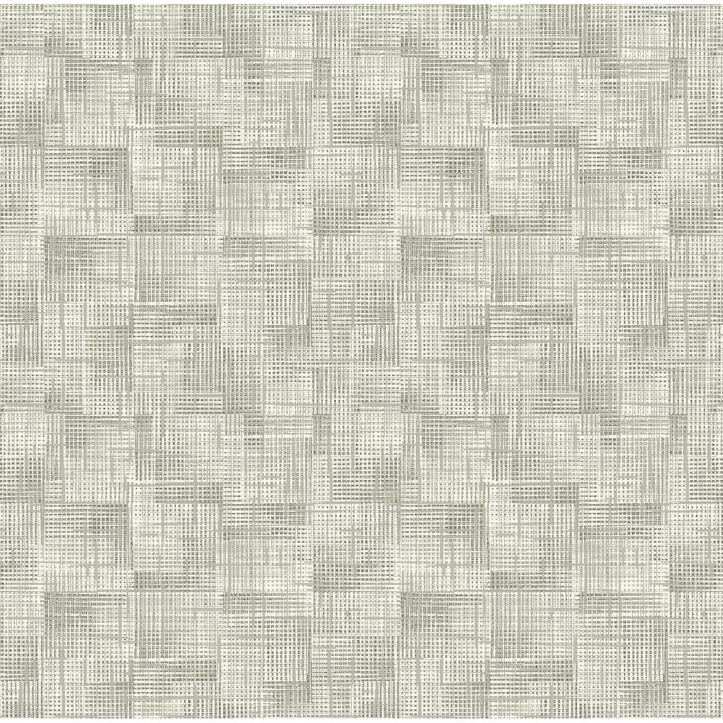 A-Street Prints Ting Taupe Lattice Wallpaper