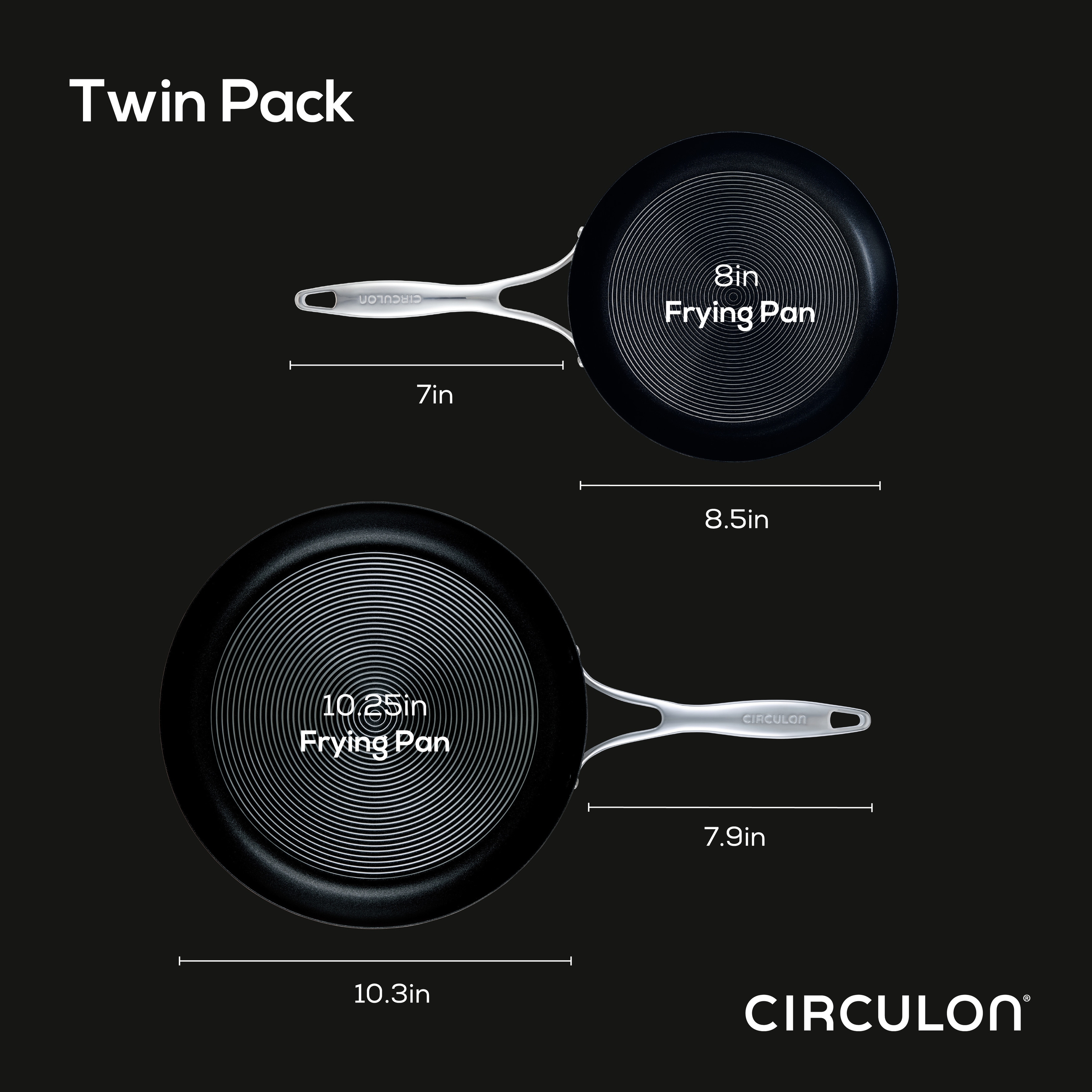 Circulon Clad Stainless Steel Induction Stir Fry Pan with Hybrid