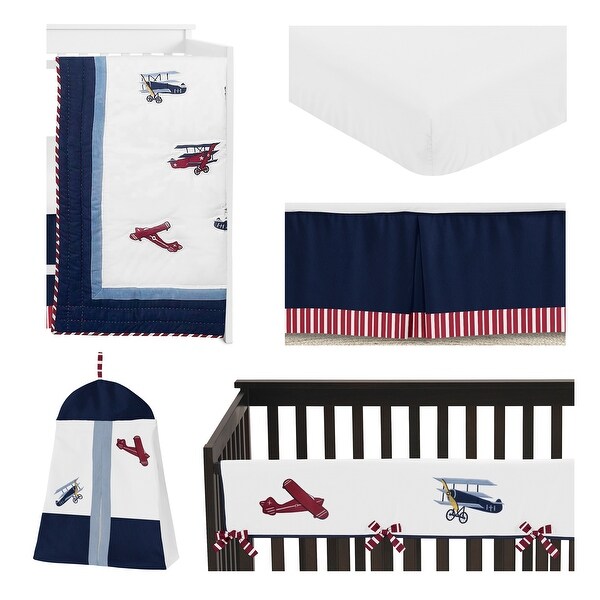 vintage airplane nursery bedding