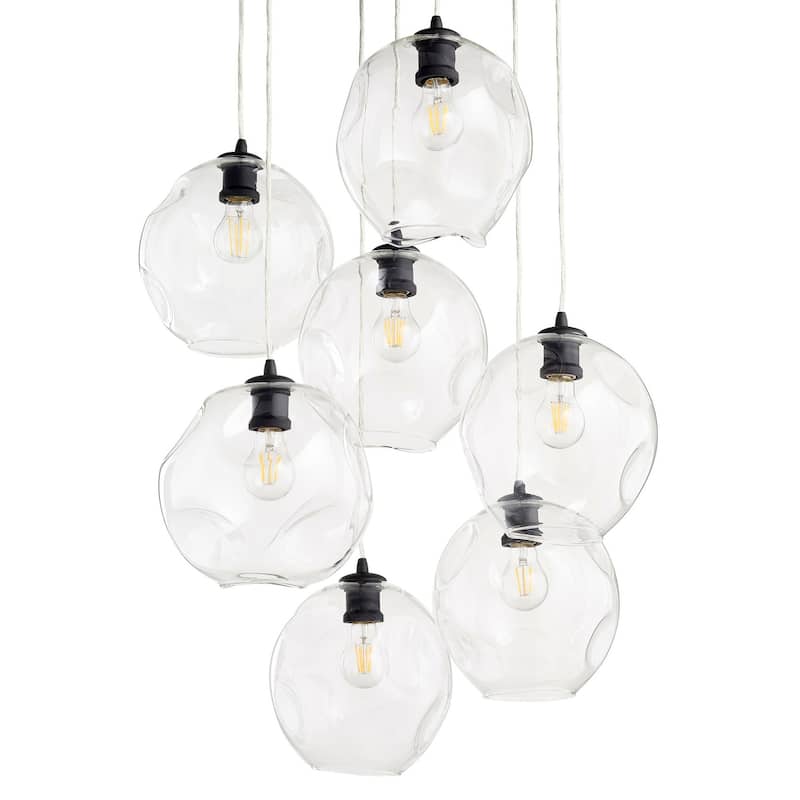 Quorum International Numen 7 Light 26" Wide Multi Light Pendant - Noir