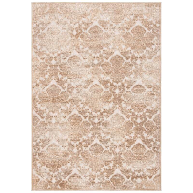 SAFAVIEH Paradise Arpita Boho Modern Viscose Rug - 5'3" x 7'6" - Warm Beige/Cream - Rectangle