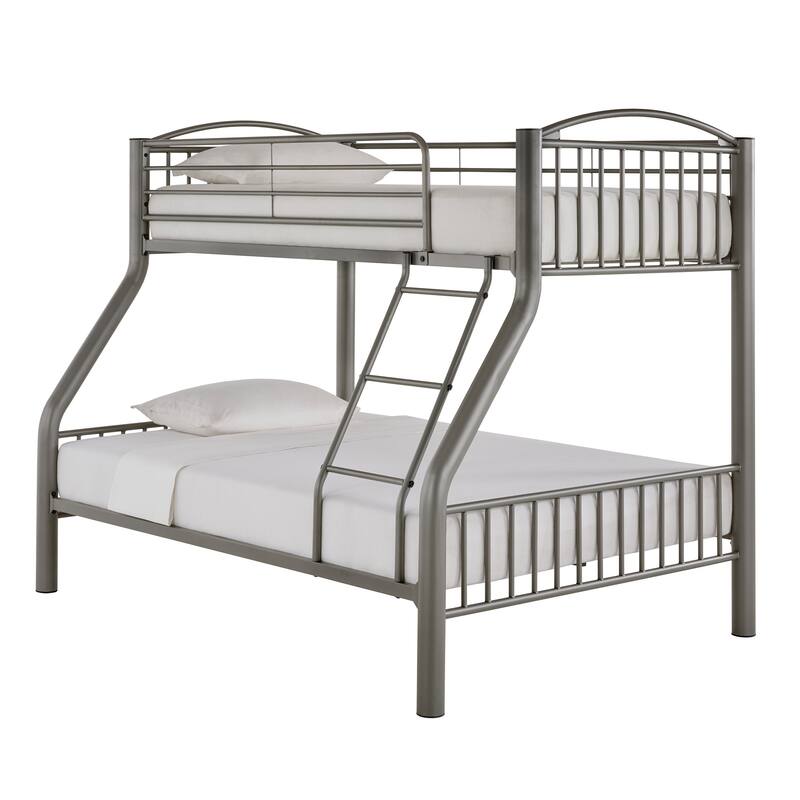 Calexico VersaFlex Metal Bunk Bed by iNSPIRE Q Junior - Twin over Full - Grey