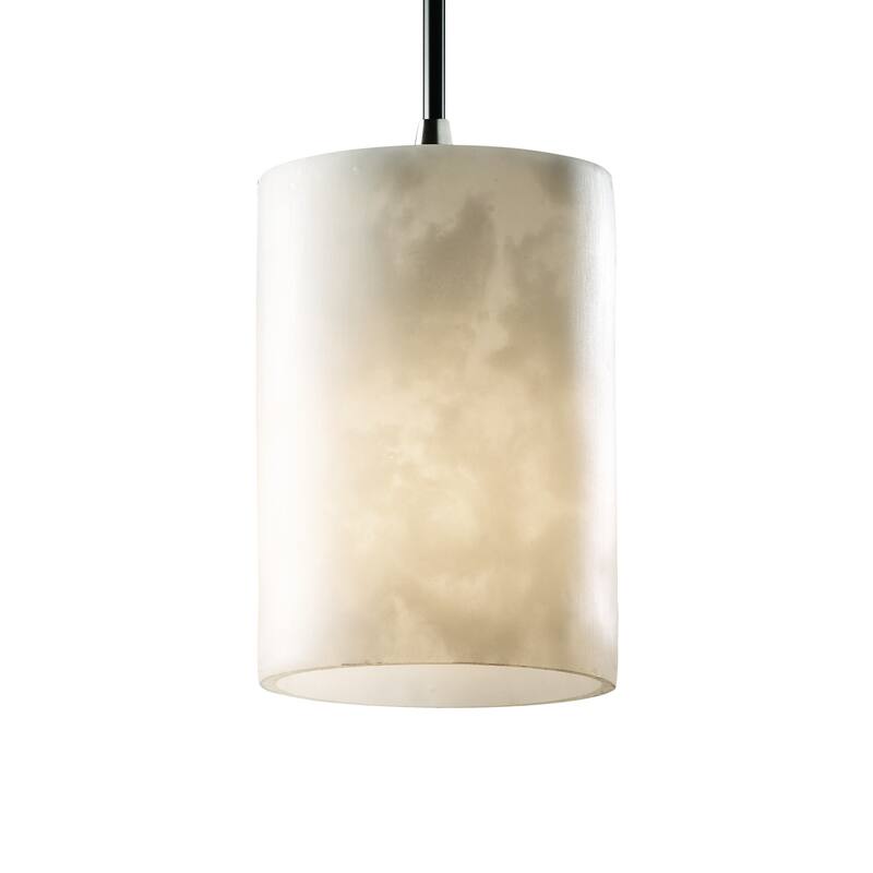 Porch & Den Forestel Cloud Resin Shade/Brushed Nickel 1-light Mini-Pendant