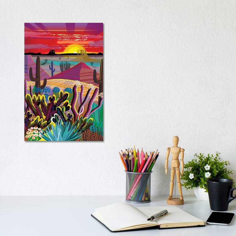 iCanvas "The Desert In Your Mind" by Charles Harker Canvas Print - 12x8x0.75
