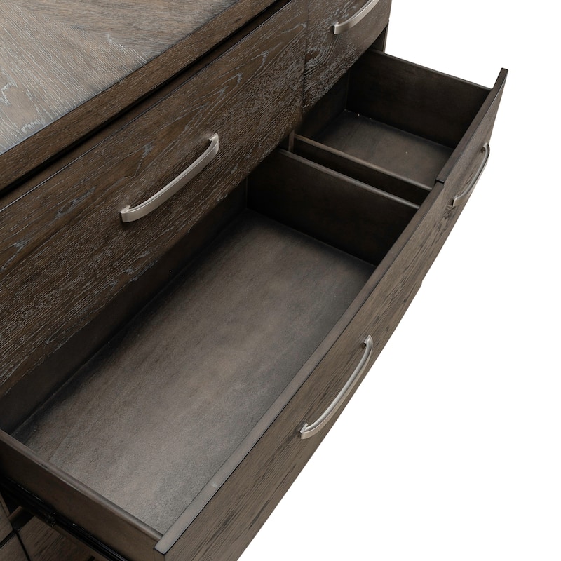 Liberty Furniture Cascade Falls Panel Bed, Dresser & Mirror, Chest, Night Stand - California King, King, Queen