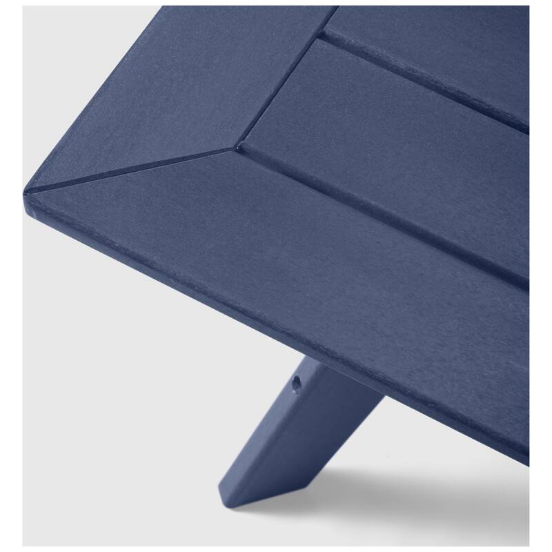 Polytrends Birchwood All Weather HDPE Outdoor Patio 37 Inch Square Conversation Table