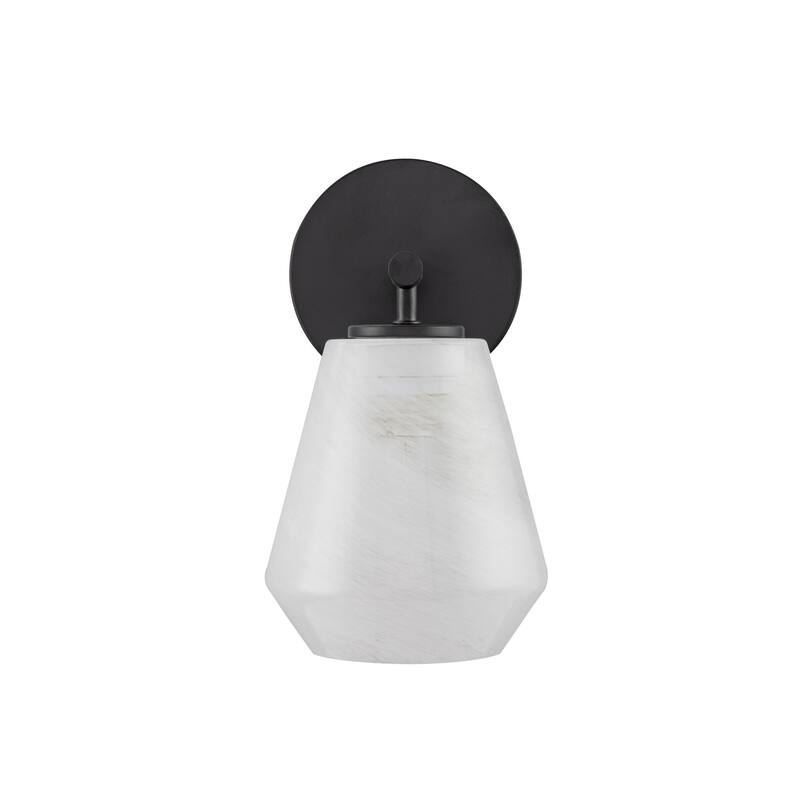 Artcraft Brooke 1-Light Wall Sconce - Wispy White Glassware Shade