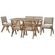 preview thumbnail 14 of 16, Lifestorey Baywood 6-Piece Solid Wood Dining Set with Bench